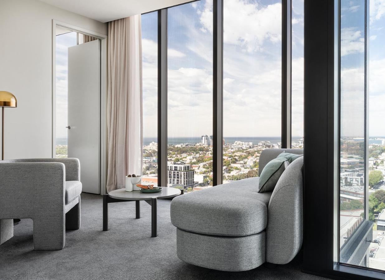 Oakwood Premier Melbourne Aparthotel Buitenkant foto The interior of a typical apartment