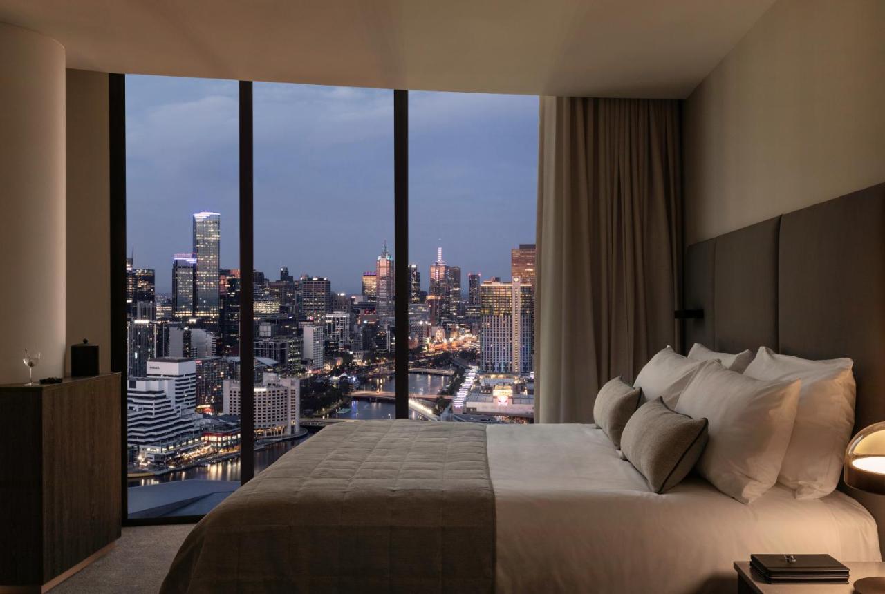 Oakwood Premier Melbourne Aparthotel Buitenkant foto The bedroom of a typical apartment