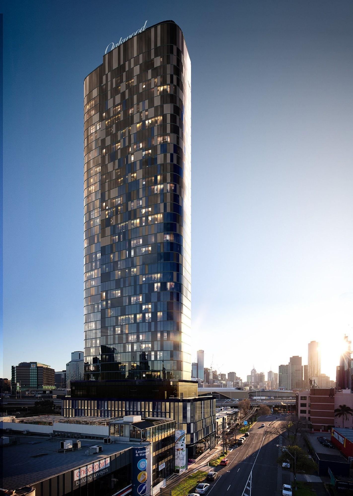 Oakwood Premier Melbourne Aparthotel Buitenkant foto The proposed tower