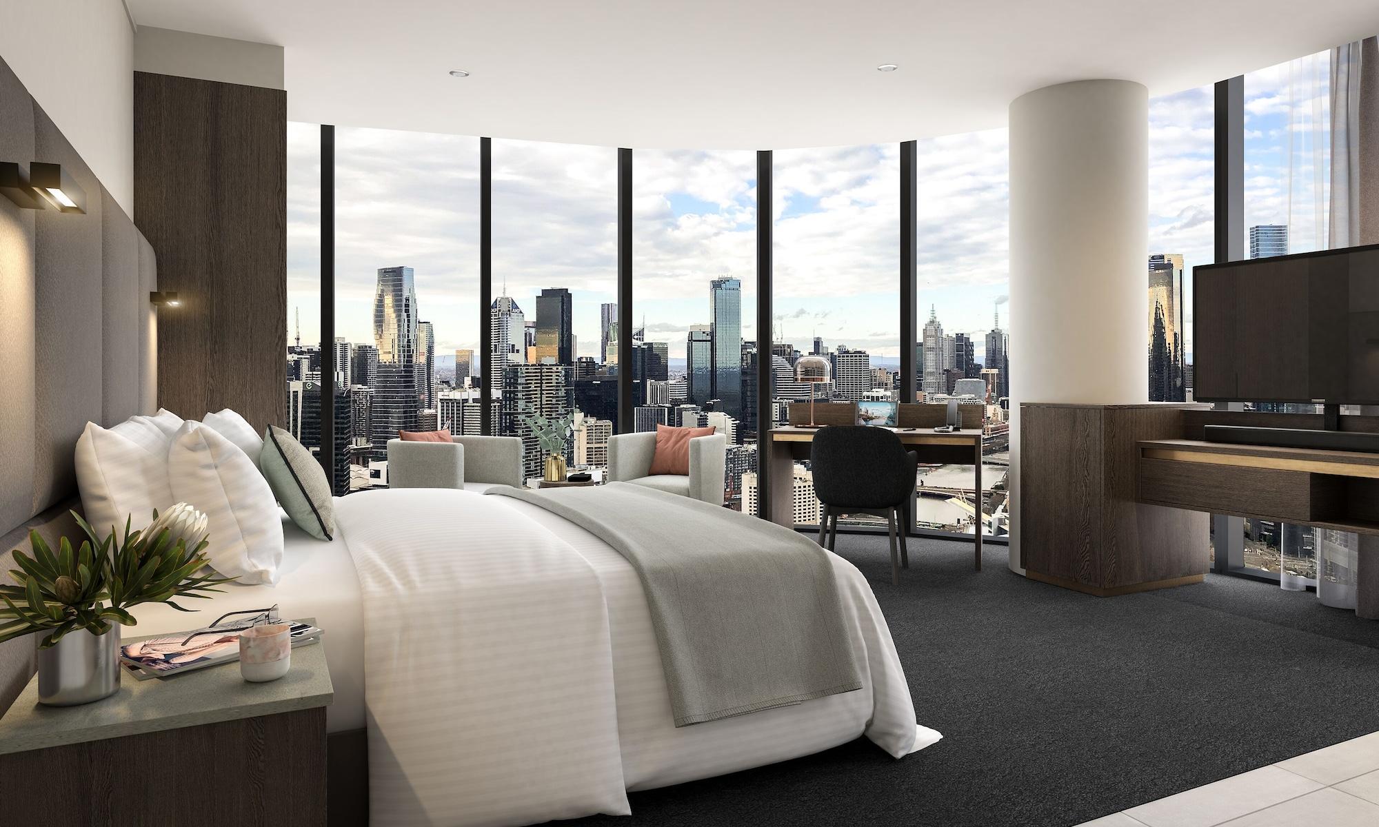 Oakwood Premier Melbourne Aparthotel Buitenkant foto A proposed room at the hotel
